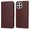 Brown, variant on Wallet Phone Case for Honor X8B 5G with Card Holder and Stand Function Pink