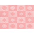 thumbnail image 1 of Ahgly Company Indoor Rectangle Patterned Pastel Red Pink Area Rugs, 7' x 10', 1 of 1