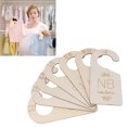 thumbnail image 1 of Baby Clothes Divider, 7PCS Set Nursery Decor Hanger Divider Multifunctional Practical Sturdy Boxwood Cute Pattern  for Supermarkets, 1 of 7