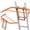Orange-Steel, variant on Roof Ladder Hook, 2 Pack Ladder Stabilizer, Heavy Duty Steel 500 Lbs Weight Ratin, Roof Ridge Extension with Wheel for Safe and Easy Access