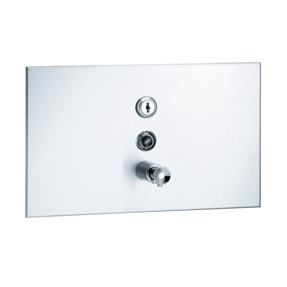 Bradley 6437-000000 Stainless Steel Contemporary Series Recessed Soap Dispenser