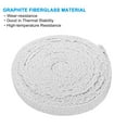 thumbnail image 4 of Uxcell Wood Stove Gasket High-Temperature Resist Seal Rope White 1"x1/8"x283", 4 of 6