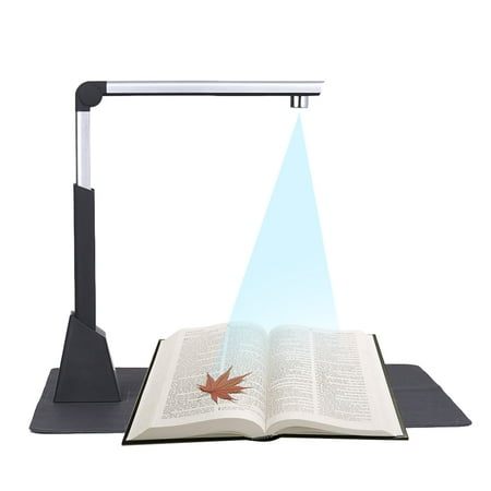 Portable Adjustable High Speed USB Book Image Document Camera Scanner 8 Mega-pixel HD High-Definition Max. A3 Scanning Size with OCR Function LED Light for Classroom Office Library