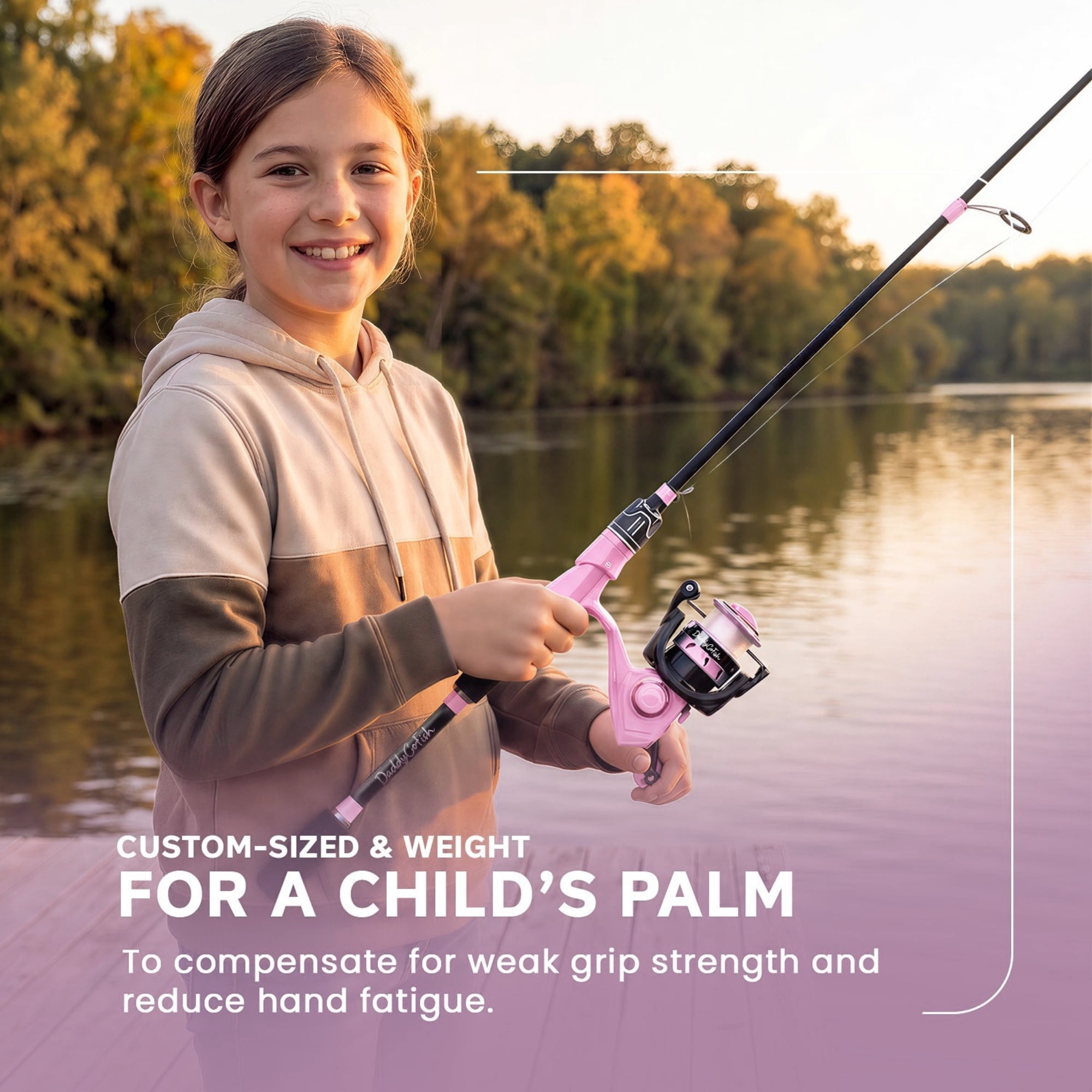 DaddyGoFish Spinning Fishing Rod and Reel Combo Set with Tackle Box | Fishing Pole | Carbon Fiber Telescopic Fishing Rod Kit | Spinning Reel for Travel Saltwater Freshwater Fishing Gear Kit