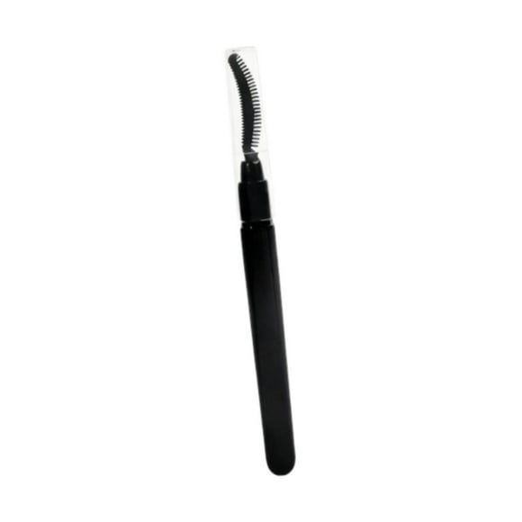 Cepillo de silicona para pestañas, rímel, separador de pestañas, cepillo ligero para el cuidado de las cejas. Negro