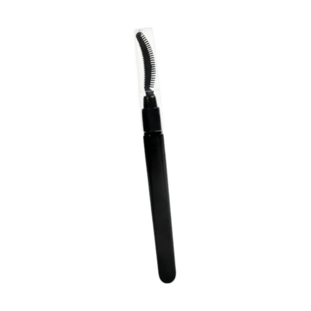 Cepillo de silicona para pestañas, rímel, separador de pestañas, cepillo ligero para el cuidado de las cejas. Negro