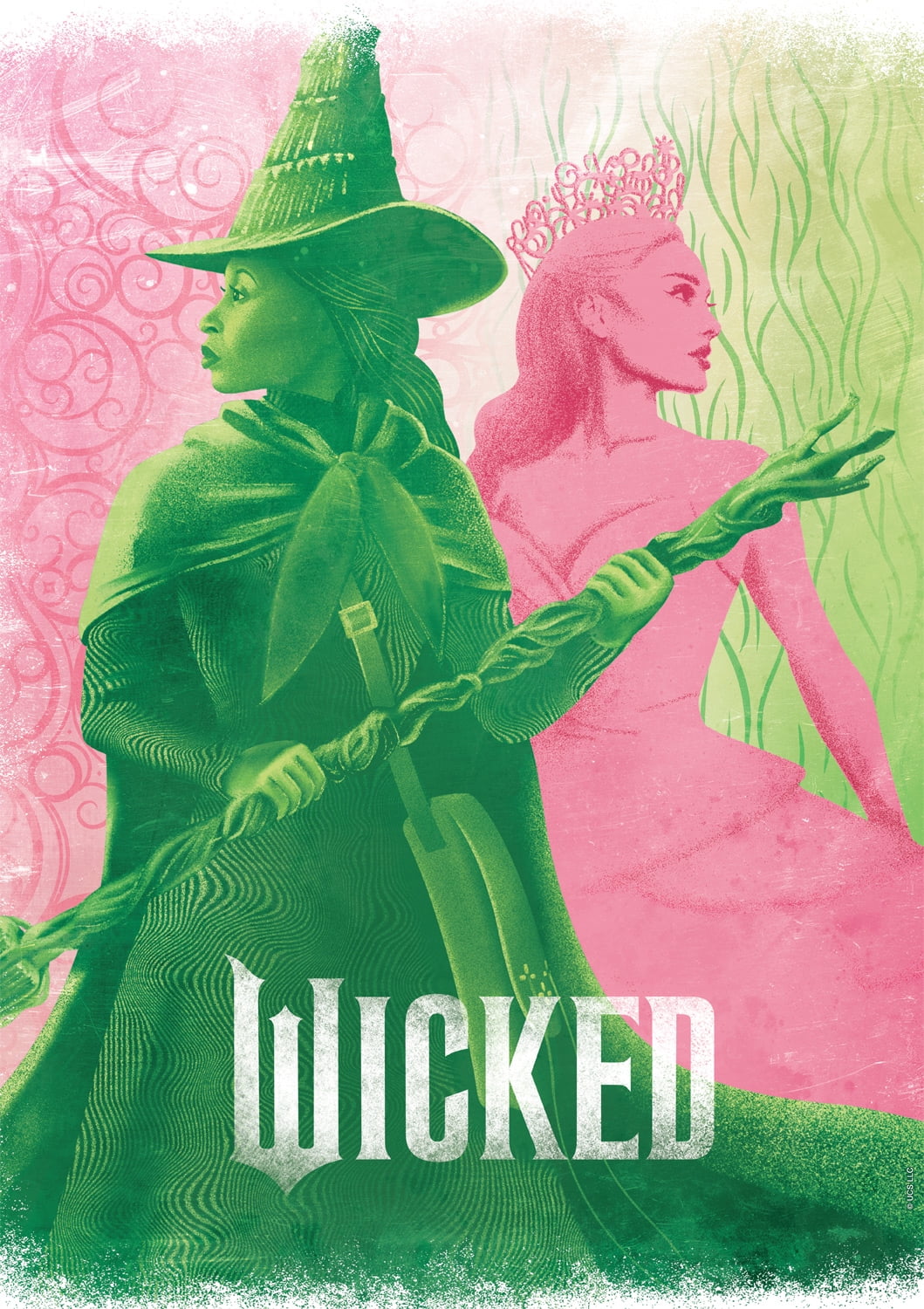 Buffalo Games Entertainment Pink Goes Good with Green (Wicked) 500-Piece Interlocking Jigsaw Puzzle for Adults Ages 14 and Older