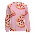 thumbnail image 7 of Fun Pizza Womens Oversized Sweatshirts Hoodies Crewneck Casual Tops Comfy FallWinter Clothes 2024, 7 of 7
