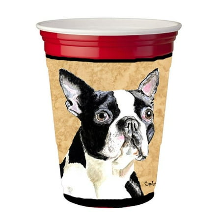 

Boston Terrier Red Solo Cup Hugger