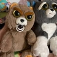 thumbnail image 4 of Feisty Pet - Oso de peluche divertido que cambia de cara, juguetes suaves para niños, peluche de dragón, animales enojados, panda, regalo de Navidad para niños, 20 cm, gato rosa, 20 cm, gato rosa, 2, 4 of 5