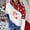 Blue, variant on Hatchima Womens Tops Dressy Casual Fall,Women's Fashion Christmas Print Sleeve Hoodie Top,Sweatshirt Blouse