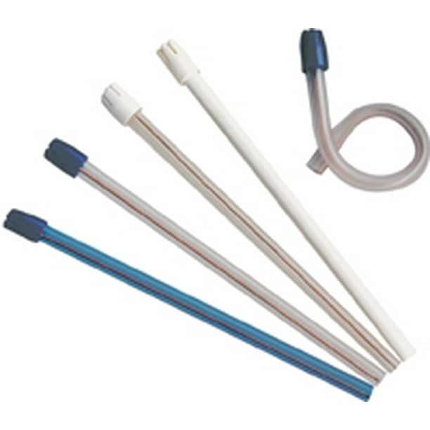 ZCB PT ZCB Ejector Premium Saliva PVC Bend Soft Blue Tp NS Bulk Clear