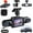 Front + left + right, variant on Upgraded Full View Car Dashcam System 360° Panoramic Recording, 4 Cameras 1080P HD G-Sensor Loop Recording Mobile Monitoring (Front + Left + Right, No Card)