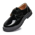 thumbnail image 4 of Mepaouo Toddler Boys Girls Dress Shoes Little Kid Leather Oxfords School Uniform Wedding Flats Loafers, 4 of 9