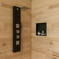 thumbnail image 6 of ALFI brand 16" x 16" Black Matte Stainless Steel Square Single Shelf Bath Shower Niche, 6 of 12
