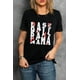 thumbnail image 1 of ABPHQTO Camiseta de manga corta informal Baseball Mama negra para mujer, 1 of 5