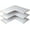 White, variant on Easy Track Corner Shelves Closet Storage, 30"x30" - 3 Pack, White