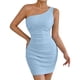 thumbnail image 3 of TaTaai Summer Halter Backless Dress for Women Sheer Mesh Detail Solid Color A Line Sleeveless Flowy Midi Dress Casual Elegant for Daily Vacation Holiday Gift, 3 of 5