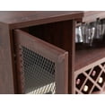 thumbnail image 3 of Gramercy Way Mahogany Bar Cabinet with Two Wire Mesh Doors, 3 of 9
