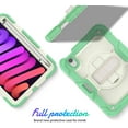 thumbnail image 2 of navor Rugged Cover Compatible with iPad Mini 6 (2021), Rotatable Kickstand Shoulder & Hand Strap Shockproof Heavy Duty Protective Case, 2 of 9