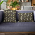 thumbnail image 2 of Plutus River Rock Manti Embroydery, Some Of The Triangles Have Metalic Threads Luxury Throw Pillow, 2 of 2