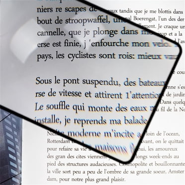 Mouliraty Magnifier Bookmark Large Area Card-thin Reading Magnifier Business Card Magnifier