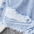 thumbnail image 6 of SNKSDGM Anniversary Girls Ripped Denim Shorts High Waist Fashion Teen Summer Casual Distressed Jean Shorts for Girls 13-16 Years, 6 of 6