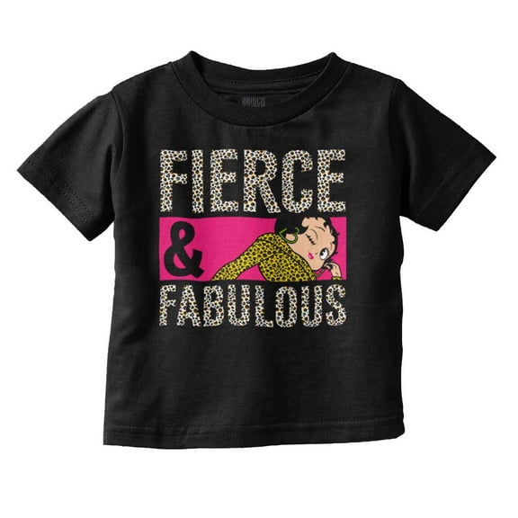 Betty Boop Fabulous Leopard Print Youth T Shirt Tee Girls Infant Toddler Brisco Brands 2T