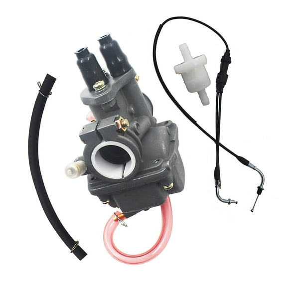 Carburetor 20mm Carb Fuel Filter Throttle Cable Kit Fit for Yamaha PW80 Y-Zinger 1983-2006 Dirt Bike 21W-14101-00-00 21W-14101-01-00