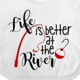 thumbnail image 4 of Inktastic Life is Better at the River Fishing Pole with Bobber Boys or Girls Baby Bib, 4 of 4