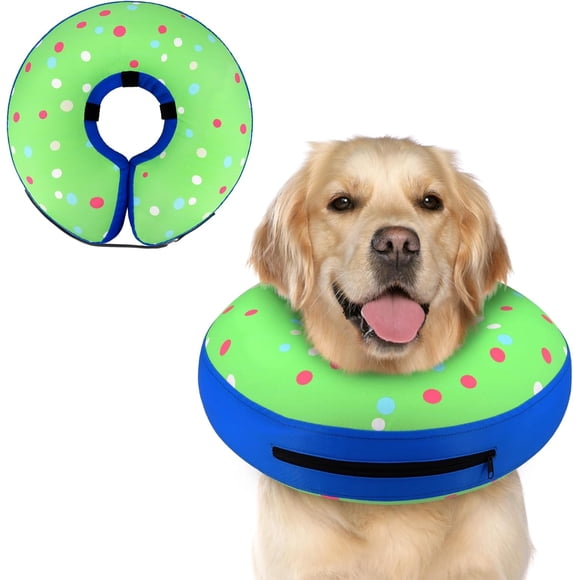 Supet Inflatable Dog Cone Collar Alternative After Surgery, Doggie Neck Donut Collar Recovery, Soft Dog Cone for Small Medium Large Dogs