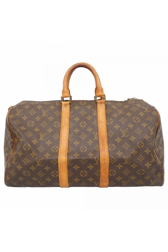 Pre-Owned Louis Vuitton Monogram Keepall 45 Boston Bag M41428 Brown Men's/Women's