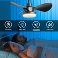 thumbnail image 5 of Tower Fan 24" Small Ceiling Fan with Light remote control ,Modern Low Profile black Ceiling Fan, 6-Speeds Quiet Reversible DC motor for Bedroom,Kitchen,Box Fan, 5 of 7
