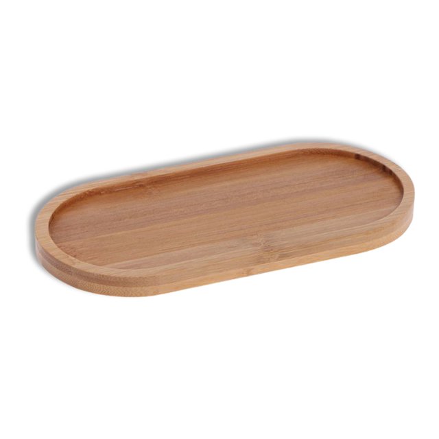 Ounissouiy Maceta de diseño Simple, bandeja para bonsái, maceta para hierbas y flores, platillo a prueba de fugas, soporte de paleta para plantas de Jardín y Patio Oval