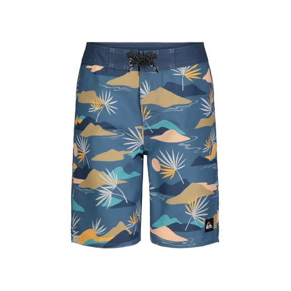 Quiksilver Boys' Boardshorts with UPF 50 Sun Protection, Quick Dry, Blue, 18