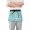 Rainbow Sun Flower Moon, variant on Rainbow Sun Flower Moon Server Apron with 3 Pockets Waterproof Waitress Waist Short Apron for Man Woman 12 Inches