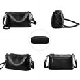 thumbnail image 3 of URSOFINE Women's Genuine Leather Crossbody Bag, Multi Compartment Shoulder Purse with Adjustable Strap, Lightweight Casual Sling Bag for Daily Use, 3 of 6