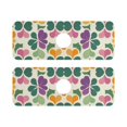 thumbnail image 7 of Yayeee Faucet Mat for Kitchen Sink 14.7" Diatomite Long Splash Guard Pad, Purple Clover Pattern, 2 Pack, 7 of 7
