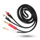 thumbnail image 4 of Línea de audio Nikou para cable de audio de 2 RCA a doble conector dual, 4 of 9