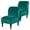 Green, variant on Armless Accent Chair Cover, Stretch Armless Slipper Chair Slipcover Soft Velvet Fabric Armless Chair Cover Slipcover Furniture Protector for Living Room Hotel (Dark Grey 1Pcs)
