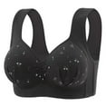 thumbnail image 2 of Hrsba Womens Summer Bra,Plus Size Bra for Womens,Women's Large-size Thin Cup With No Rims And Breathable Adjustable Side-closed Auxiliary Breast Underwear Bra, 2 of 3
