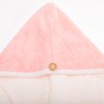 thumbnail image 4 of Unique Bargains 1pc Water-absorbent Double Layer Hair Towel 9.84"x 25.59" Pink, White, 4 of 5