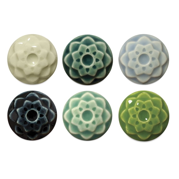 Amaco Celadon Glazes - Class Pack 1, Set of 6 Pints