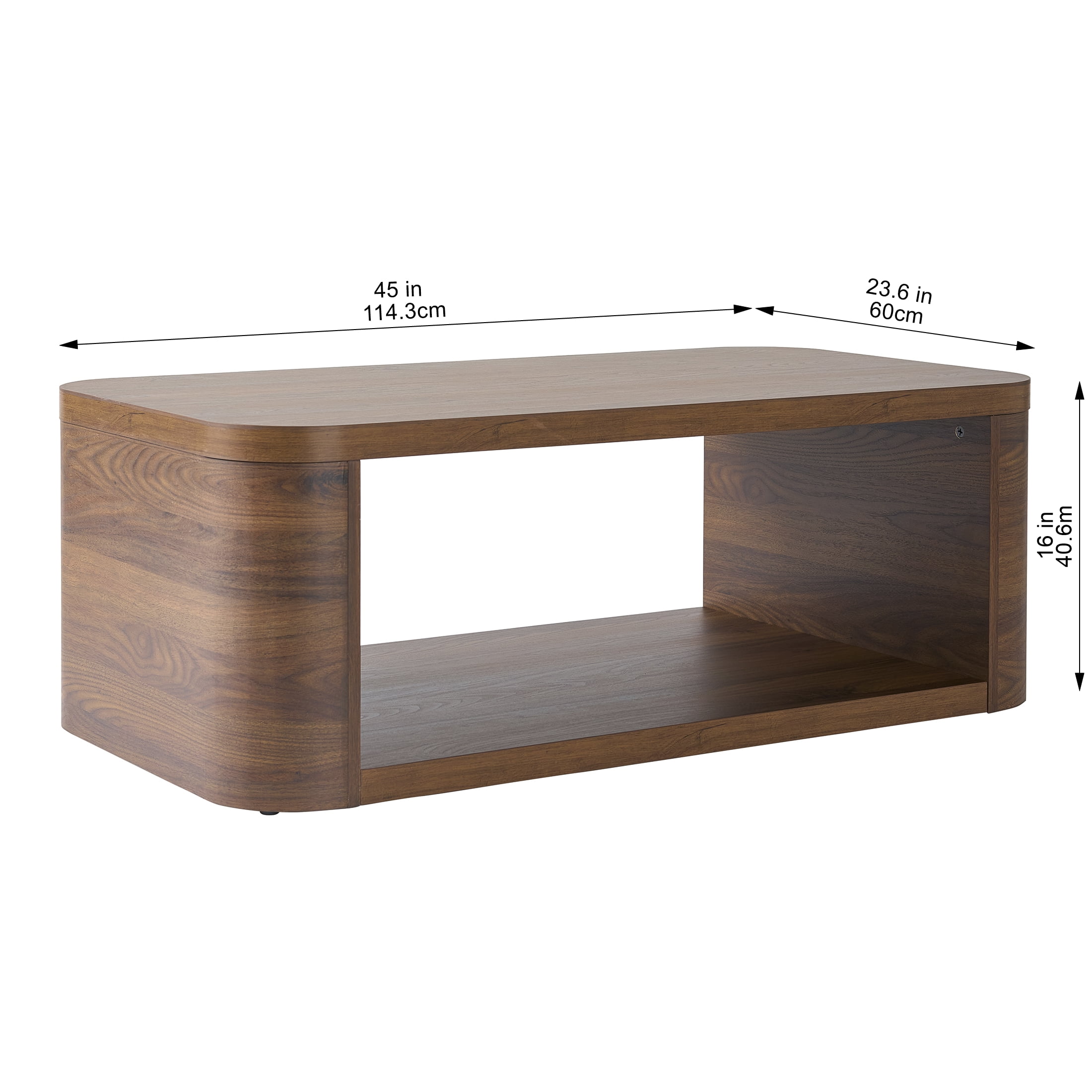 Better Homes & Gardens Juliet Coffee Table, Walnut