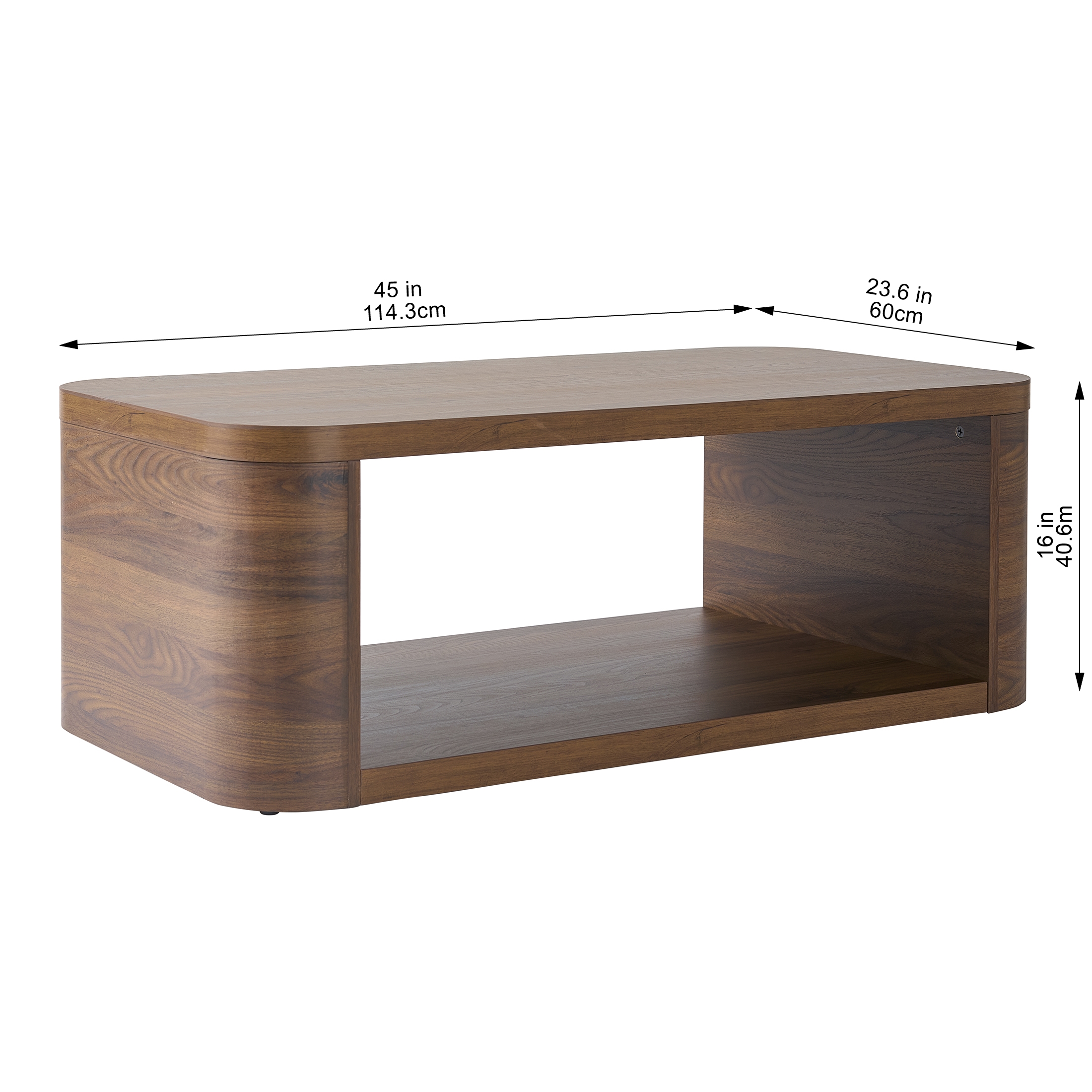 Better Homes & Gardens Juliet Coffee Table, Walnut photo 6