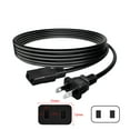 thumbnail image 2 of PwrON 8ft 2-Prong Square AC Power Cord Cable Lead for Yamaha Model KX76 KX88 CP25 CP35 Keyboard, 2 of 5