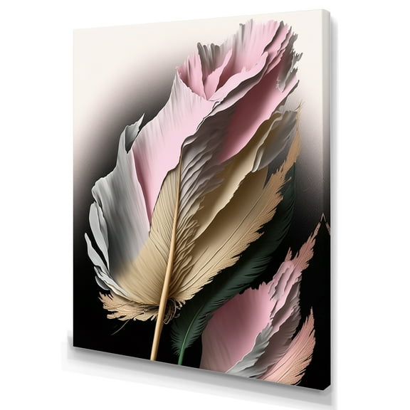 Designart Pink And Beige Hyperrealistic Roses I Canvas Wall Art