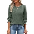 thumbnail image 2 of Fantaslook Womens Tops Dressy Casual Long Sleeve Shirts Fashion Blouses Lightweight Fall Sweaters, 2 of 8