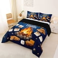 thumbnail image 2 of Catabedysis Starry Night Camping Full Size Comforter Sets,Outdoor Camper Bedding Comforter Set For Boys,Multicolor,Black Reversible,3pcs,1 Comforter and 2 Pillowcases, 2 of 7