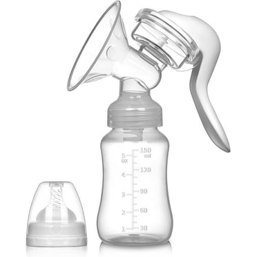 Yadala Manual Breast Pump, Portable Manual Postpartum Breastfeeding for Baby Feeding, White